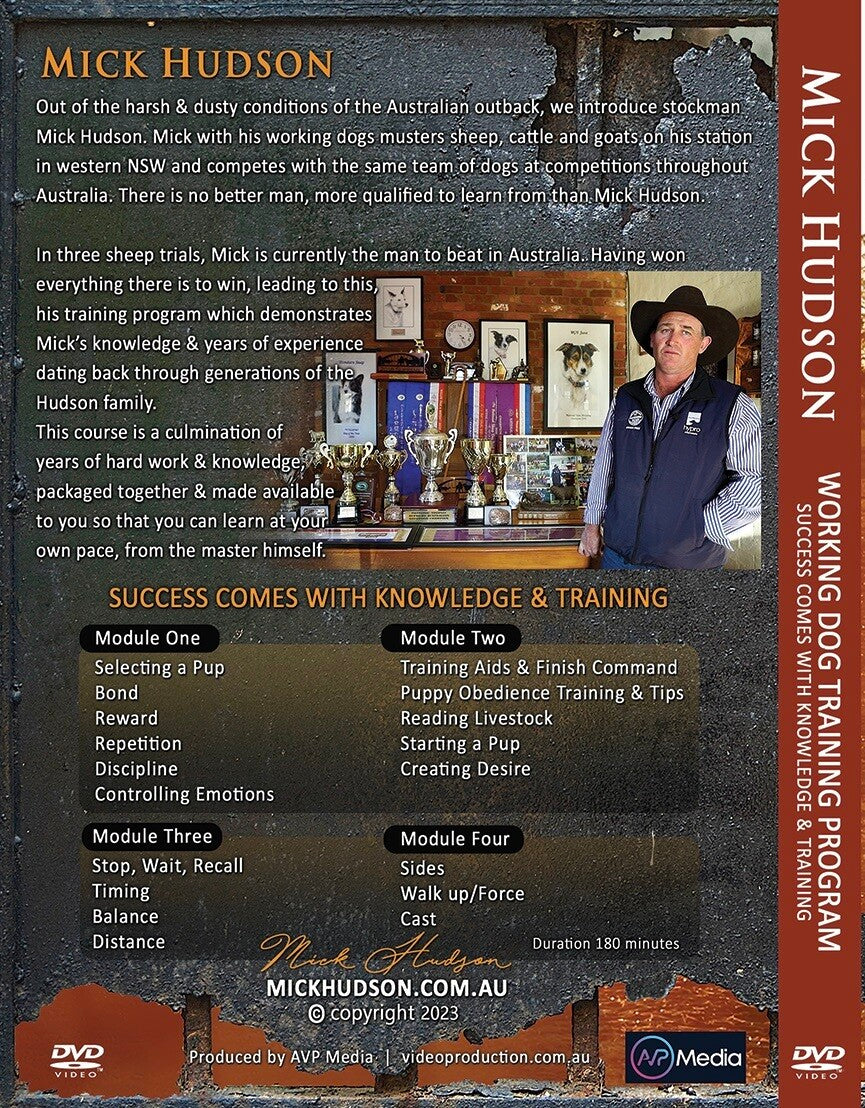 Mick Hudson - Working Dog Training Program