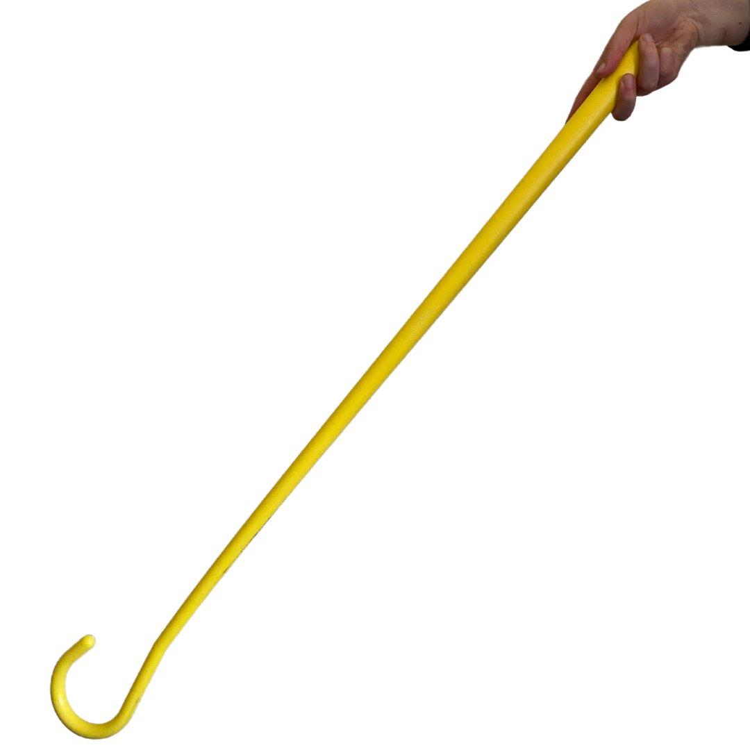 Plastic Shepherds Crook - Yellow