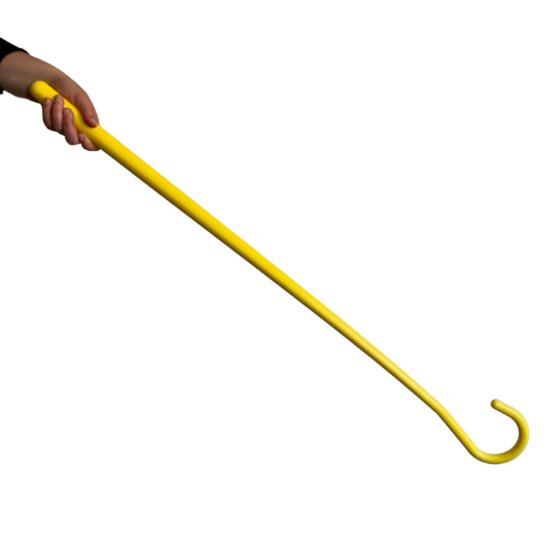 Plastic Shepherds Crook - Yellow