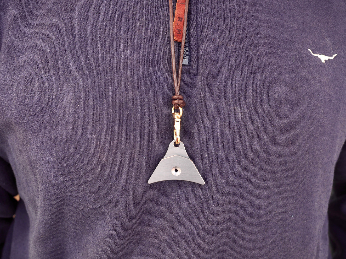 Adjustable Leather Lanyard