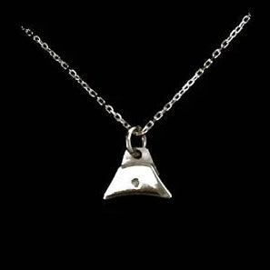 Sterling Silver Sheepdog Whistle Charm Necklace, 18" Chain