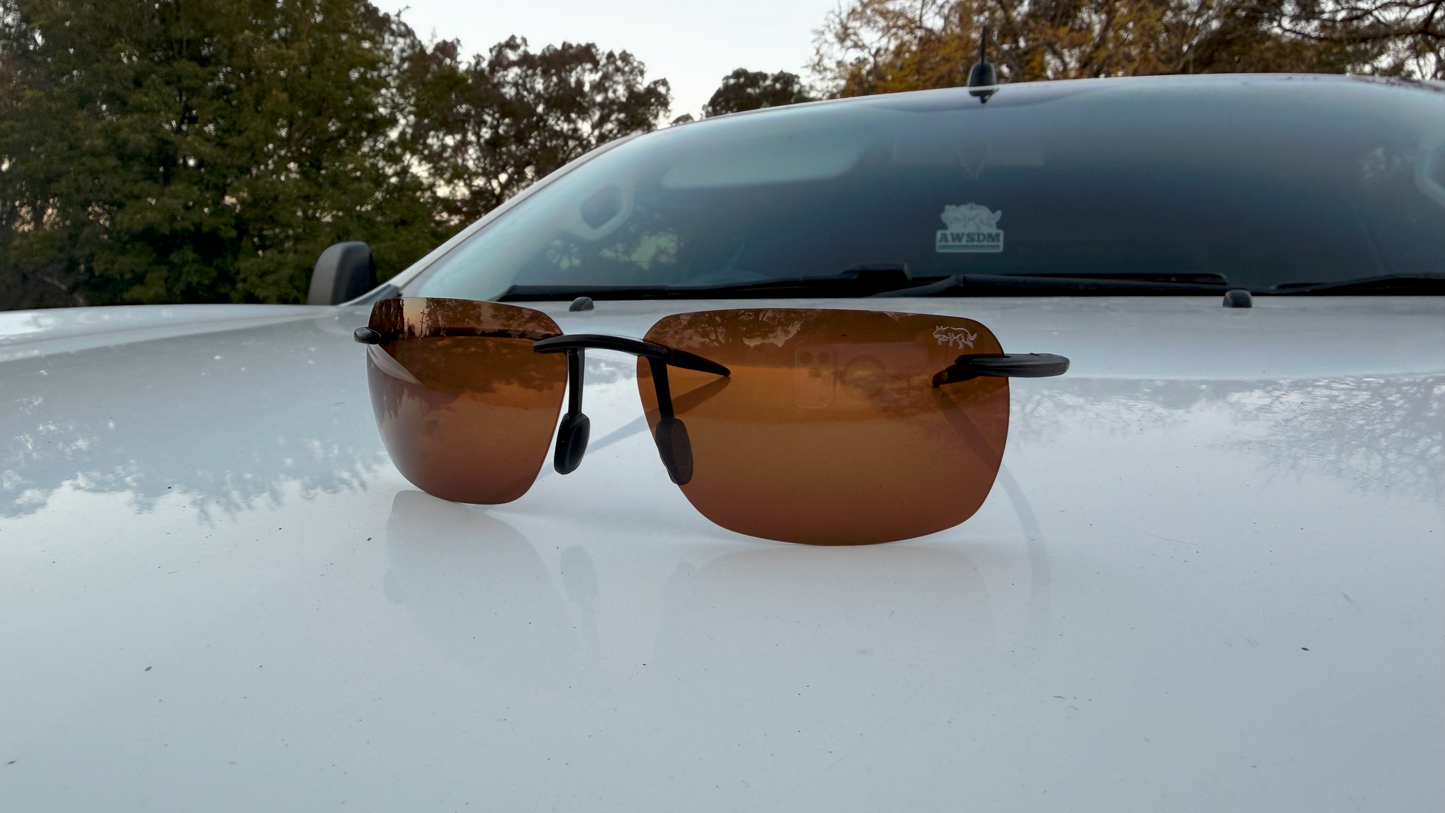 AWSDM Rimless Polarised Sunglasses