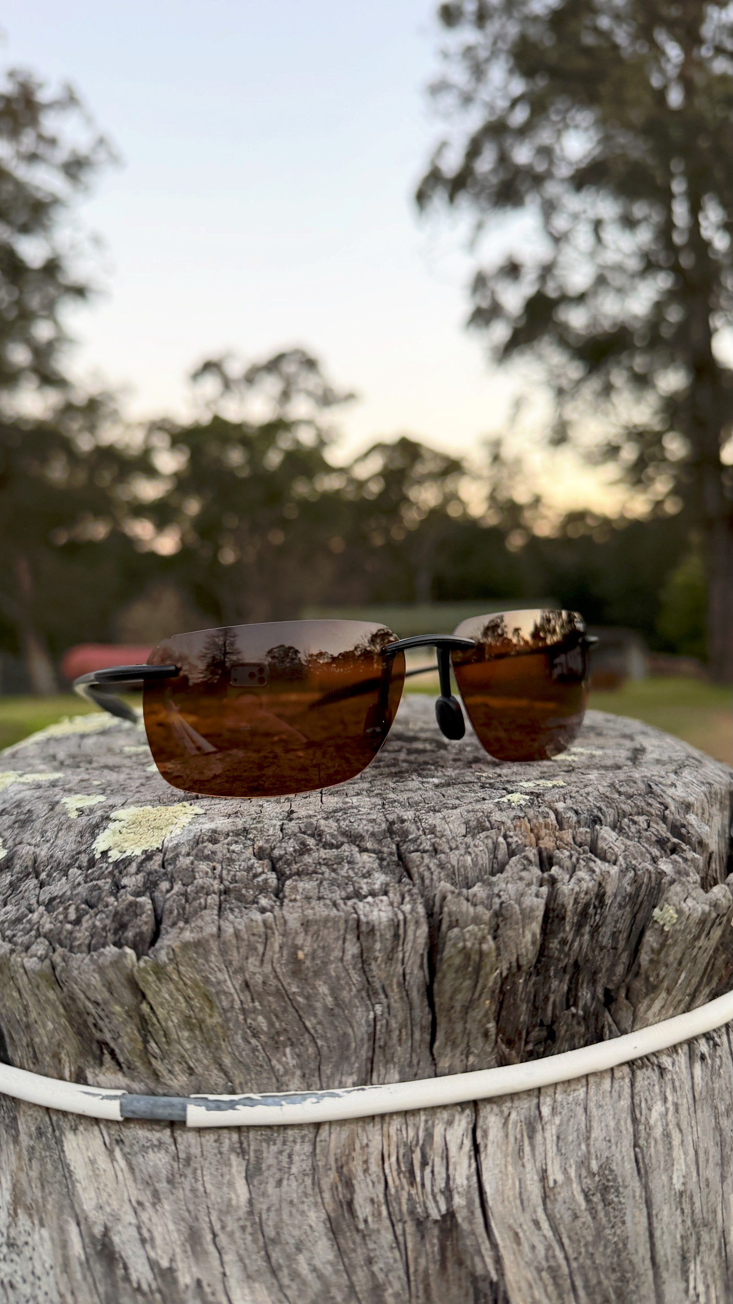 AWSDM Rimless Polarised Sunglasses